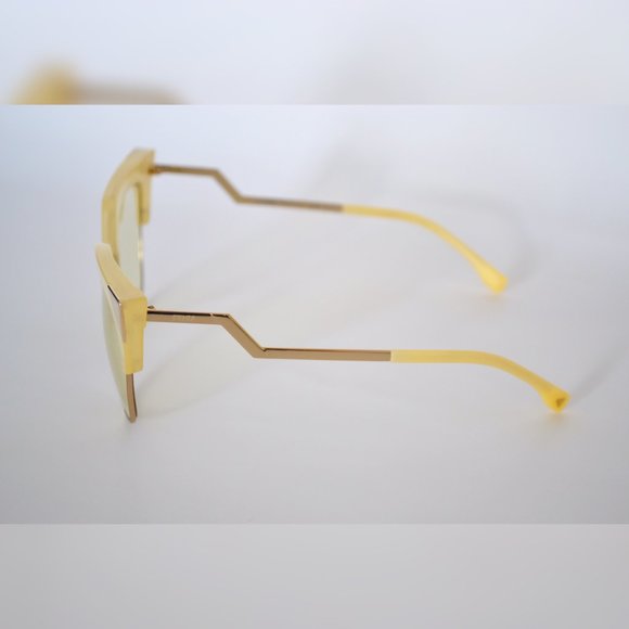 FENDI FF 0149/S 040G YELLOW & SMOKE FL SILVER - Picture 9 of 10